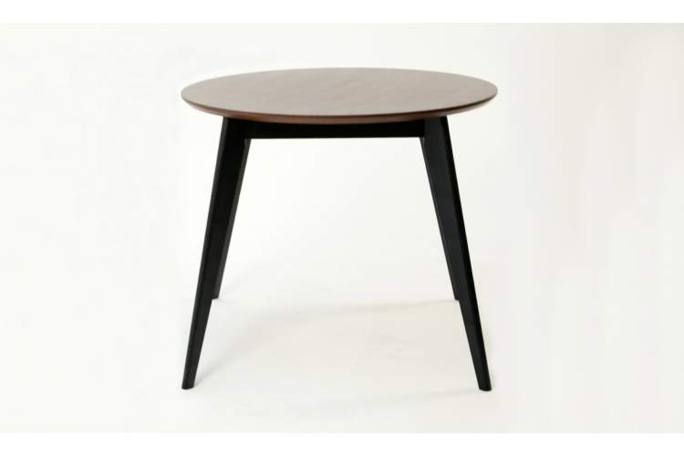Стол Сканди К 100 чёрное дерево/орех-2