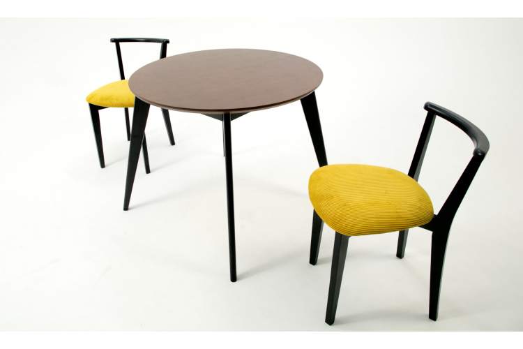 Стол Сканди К 100 чёрное дерево/орех-3