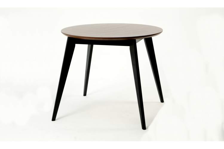 Стол Сканди К 100 чёрное дерево/орех-1