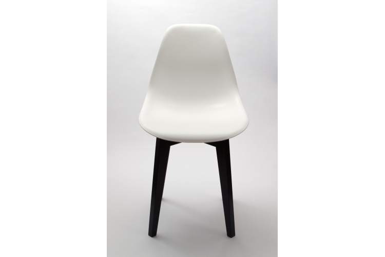 Стул Сашш чёрный /белый-10