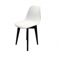 Стул Сашш чёрный /белый
