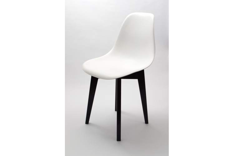 Стул Сашш чёрный /белый-9