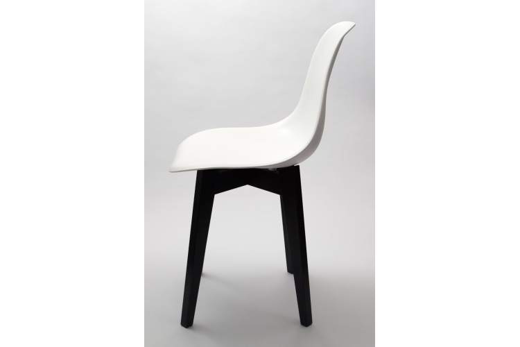 Стул Сашш чёрный /белый-8