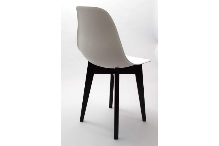 Стул Сашш чёрный /белый-5