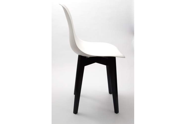 Стул Сашш чёрный /белый-4