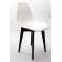 Стул Сашш чёрный /белый