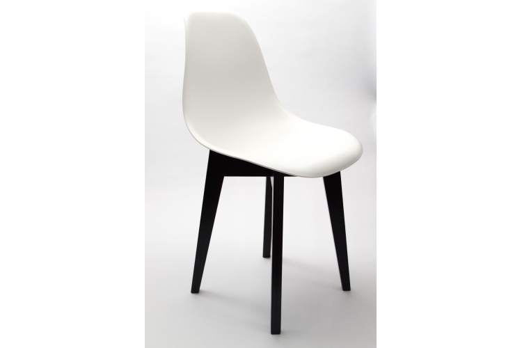 Стул Сашш чёрный /белый-3