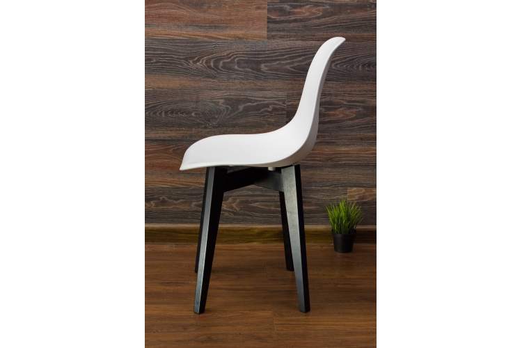 Стул Сашш чёрный /белый-16