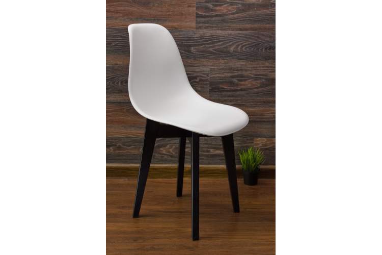 Стул Сашш чёрный /белый-2