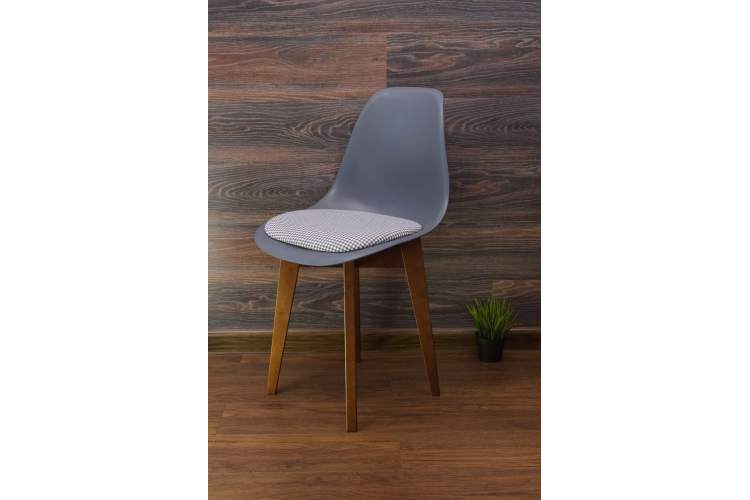 Стол Сканди 120 орех со стульями Сашш орех серый ГЛ-8