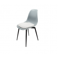 Стул Туссе чёрный /серый, серый ГЛ