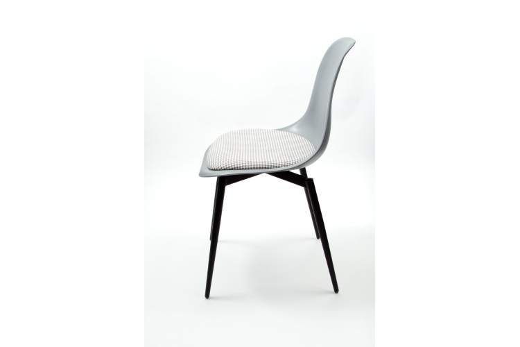 Стул Туссе чёрный /серый, серый ГЛ-4