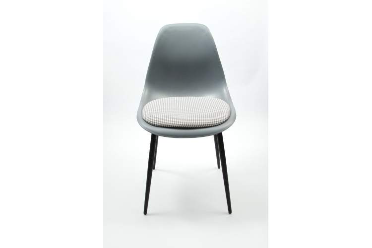 Стул Туссе чёрный /серый, серый ГЛ-13