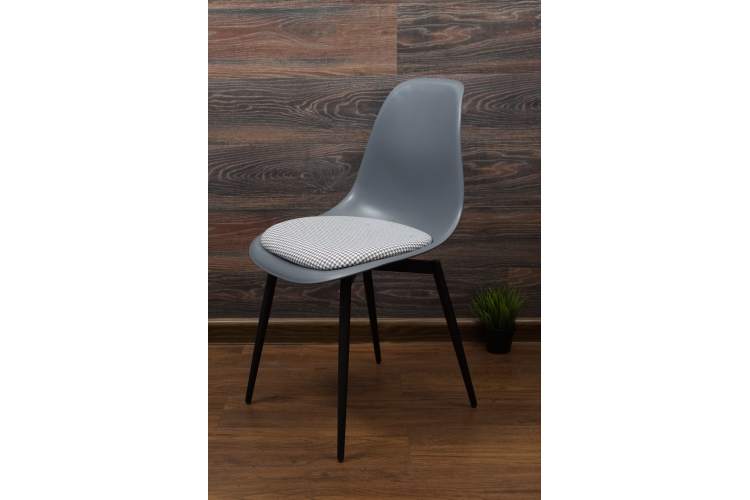 Стул Туссе чёрный /серый, серый ГЛ-1