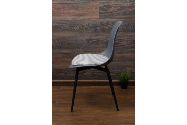 Стул Туссе чёрный /серый, серый ГЛ-2