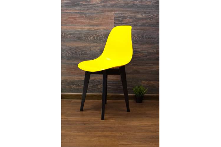 Стул Сашш чёрный /жёлтый-8