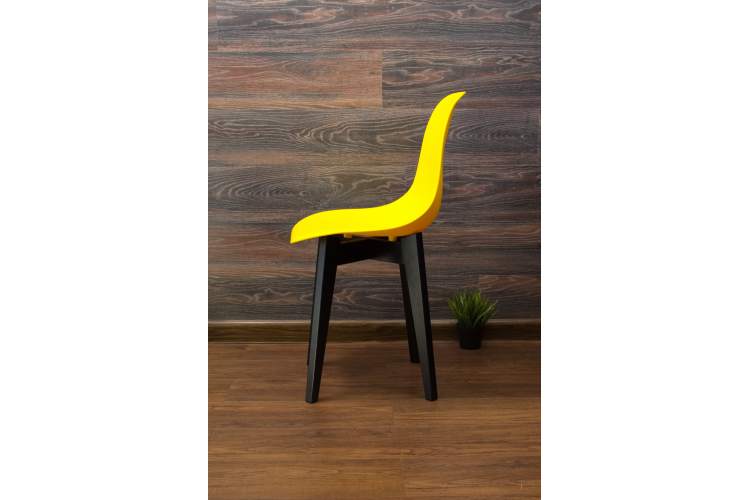 Стул Сашш чёрный /жёлтый-7