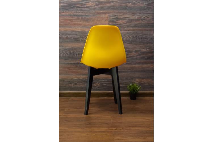 Стул Сашш чёрный /жёлтый-5