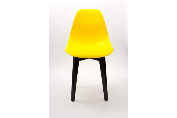 Стул Сашш чёрный /жёлтый-17