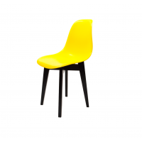 Стул Сашш чёрный /жёлтый