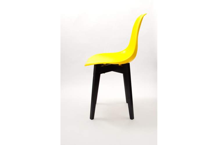 Стул Сашш чёрный /жёлтый-15