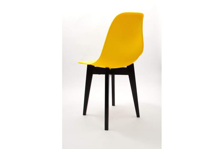 Стул Сашш чёрный /жёлтый-14