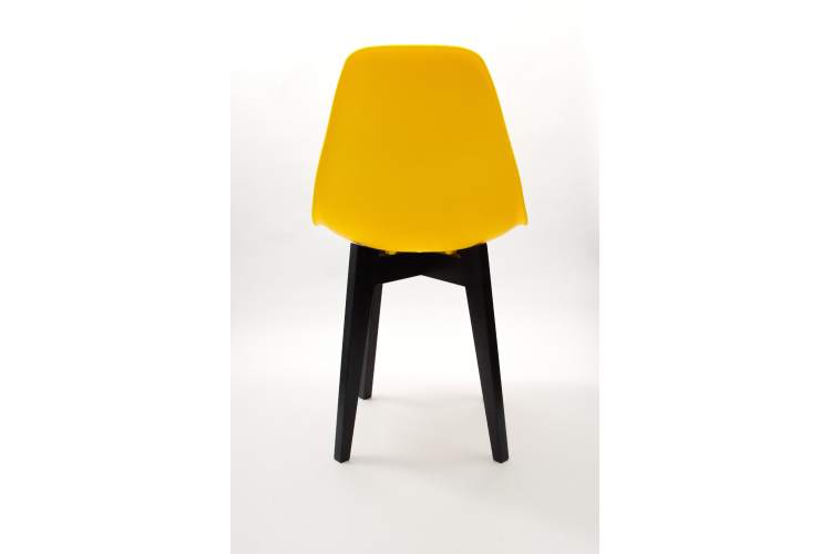 Стул Сашш чёрный /жёлтый-13