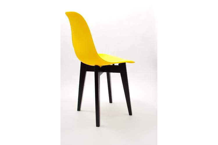 Стул Сашш чёрный /жёлтый-12