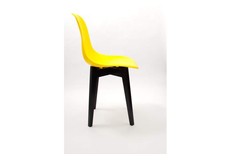 Стул Сашш чёрный /жёлтый-11