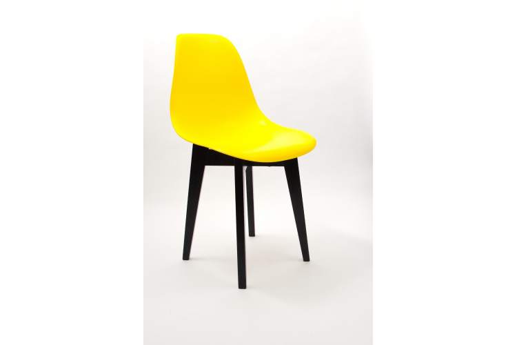 Стул Сашш чёрный /жёлтый-10