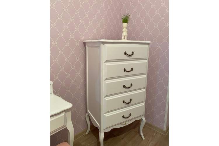 Комод Малонн Ави 5 ящиков Белый-5