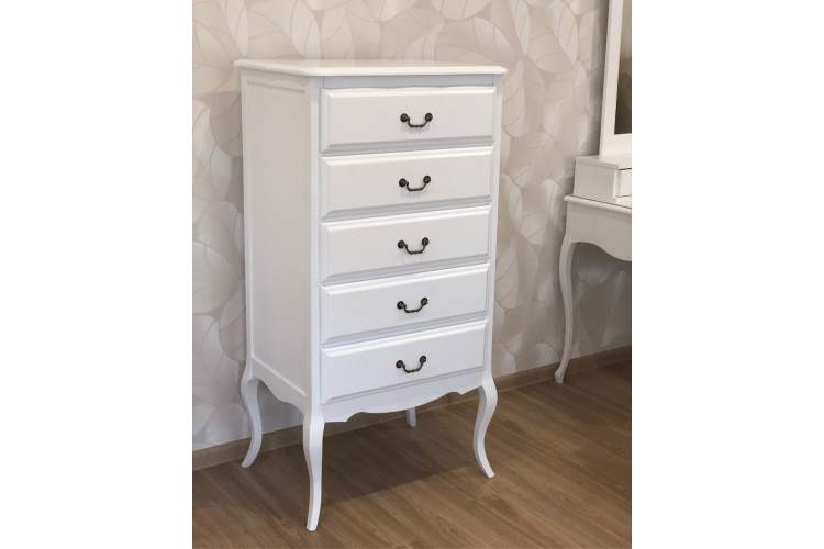 Комод Малонн Ави 5 ящиков Белый-4