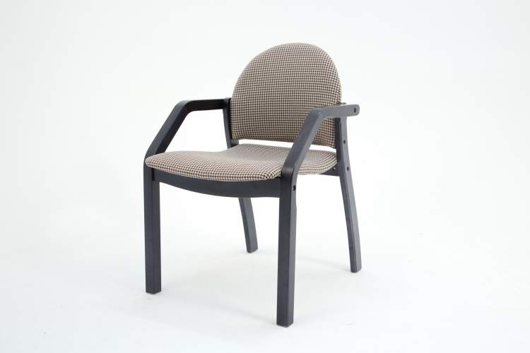 Стул-кресло Джуно 2.0 чёрное дерево/гусиная лапка-2