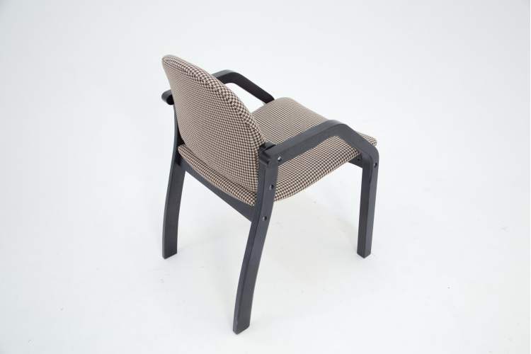 Стул-кресло Джуно 2.0 чёрное дерево/гусиная лапка-5