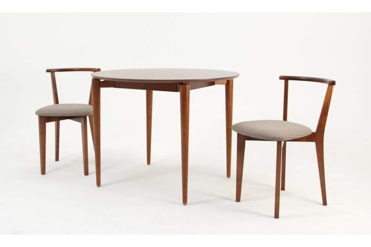 Стол Pawook К 100 орех со стульями Франк ПМ орех/гусиная лапка-2