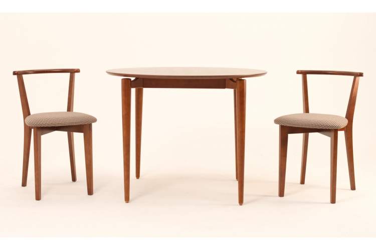 Стол Pawook К 100 орех со стульями Франк ПМ орех/гусиная лапка-1