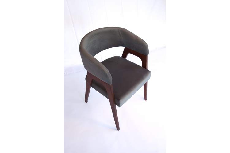 Стул-кресло Бакки орех/ серый-6