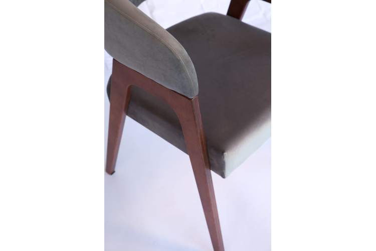 Стул-кресло Бакки орех/ серый-7