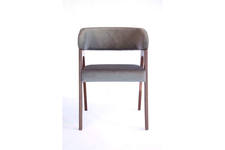 Стул-кресло Бакки орех/ серый-8