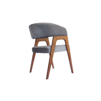 Стул-кресло Бакки орех/ серый