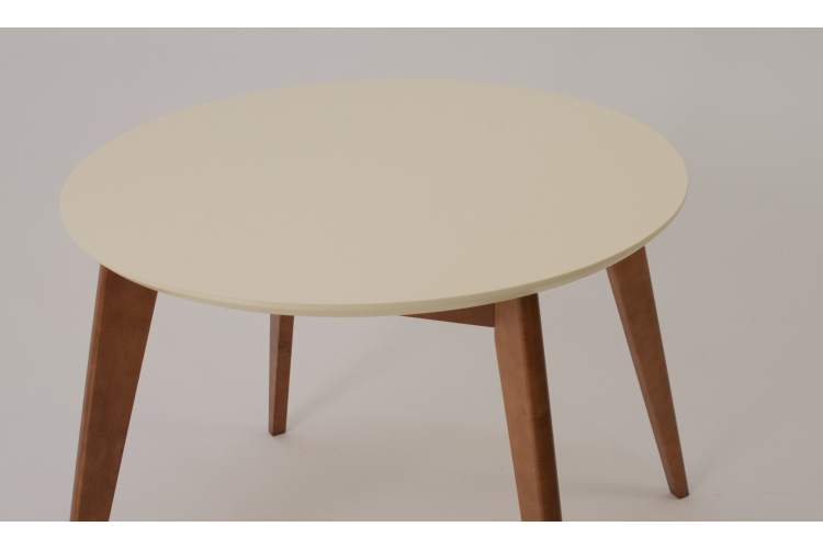 Стол Сканди К 100, Орех/Слоновая кость-5