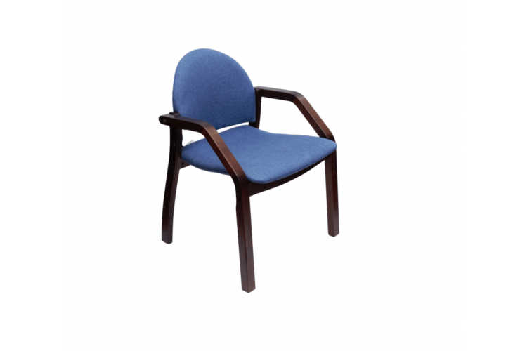 Стул-кресло Джуно 2.0, Темныйорех/ Синий