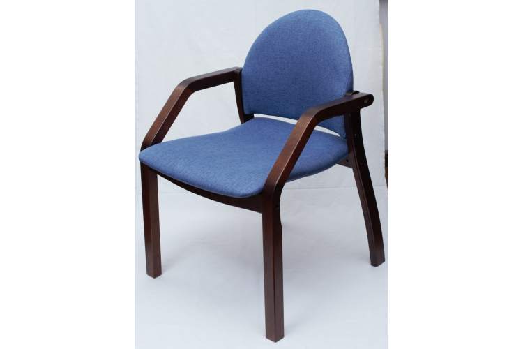 Стул-кресло Джуно 2.0, Темныйорех/ Синий-2