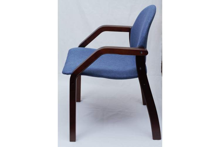 Стул-кресло Джуно 2.0, Темныйорех/ Синий-3