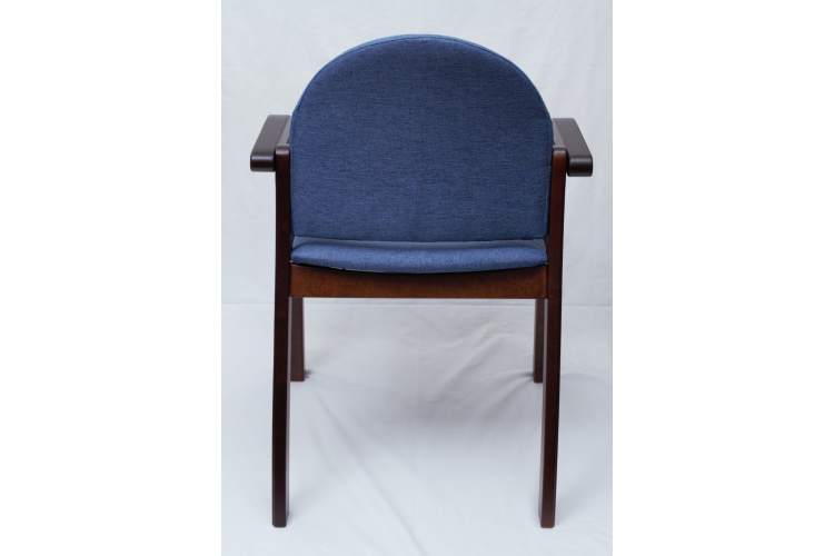 Стул-кресло Джуно 2.0, Темныйорех/ Синий-5