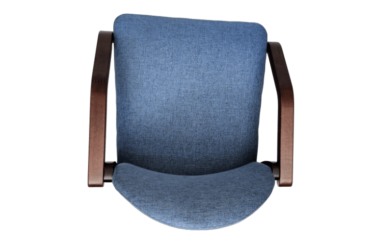 Стул-кресло Джуно 2.0, Темныйорех/ Синий-6