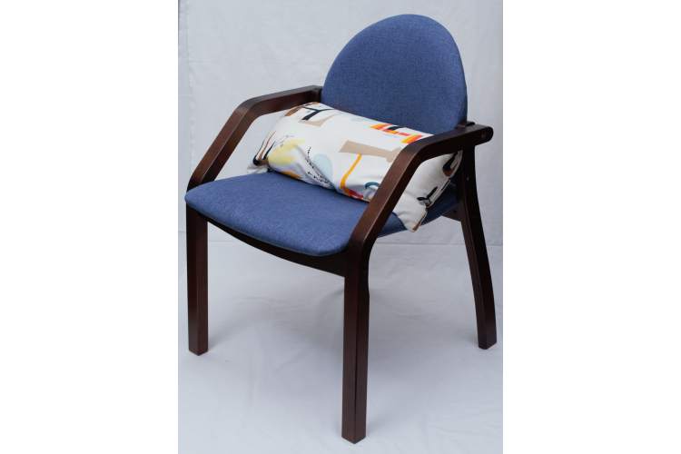 Стул-кресло Джуно 2.0, Темныйорех/ Синий-8
