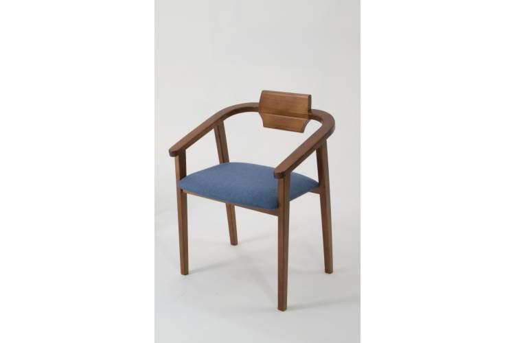 Обеденная группа Брамос К 100 орех со стульями Челси орех синий-2