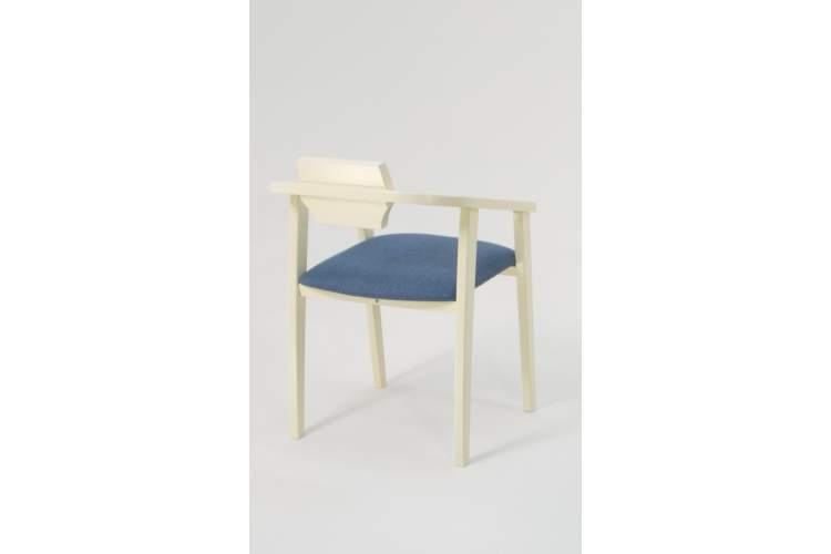 Стул-кресло Челси ПМ слоновая кость синий-5