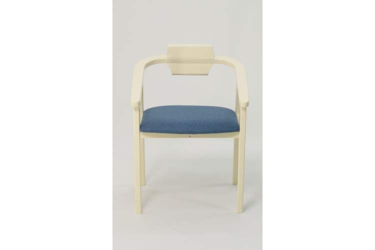 Стул-кресло Челси ПМ слоновая кость синий-3